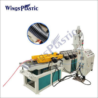 Máy đùn ống sóng đơn tường 10-32mm Máy làm ống PP PVC PE