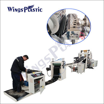 Máy đùn tấm nhựa trục vít đơn Máy làm tấm nhựa PVC LDPE HIPS