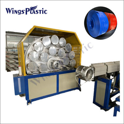 Sợi Polyester áp suất cao Sợi gia cố PVC đặt máy làm ống phẳng cho tưới tiêu nông nghiệp