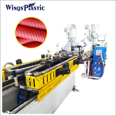 Máy làm dây chuyền ép đùn ống nhựa PVC đôi tường có năng suất cao