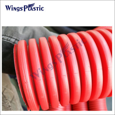 Máy sản xuất ống DWC tự động HDPE PVC Máy đẩy ống lốp hai tường
