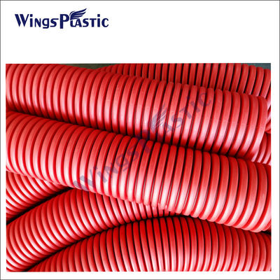 LDPE Máy xát ống lốp lốp hai tường Máy sản xuất ống lốp lốp HDPE tốc độ cao