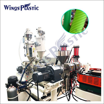 Máy xát ống nhựa Hdpe Pp Polyethylene Corrugated Machine Single Screw