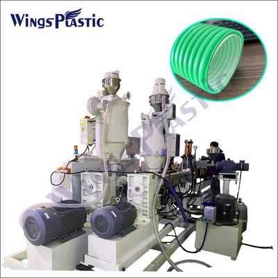 Máy xát ống nhựa Hdpe Pp Polyethylene Corrugated Machine Single Screw