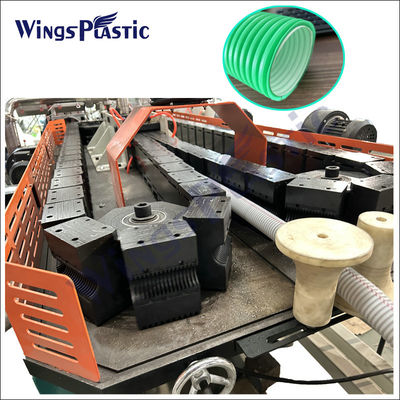 Máy xát ống nhựa Hdpe Pp Polyethylene Corrugated Machine Single Screw