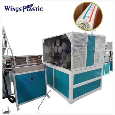 Ba lớp sợi PVC củng cố đan Garde ống ống xát máy sản xuất dây chuyền