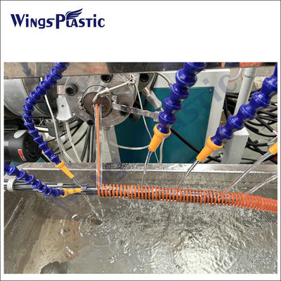 PVC xoắn ốc tăng cường ống hút ống ống sản xuất quá trình máy làm extrusion