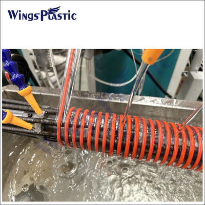 Đường dây máy ép ống hút xoắn ốc PVC cho sản xuất ống xoắn ốc PVC tăng cường
